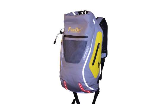 4Light FireDry Backpack 20L | Ryggsäck med belysning | Grå/Gul