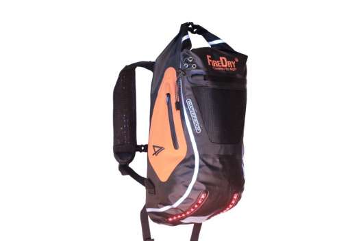 4Light FireDry Backpack 20L | Ryggsäck med belysning | Svart/Orange