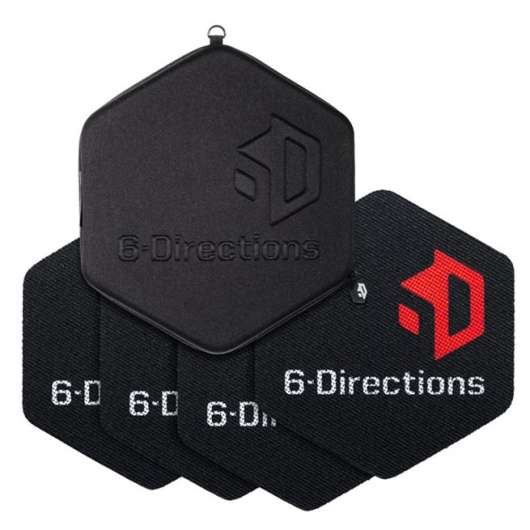 6-Directions 6D Sliding Pro. 4 Sliders with Carry Bag, Träningsredskap
