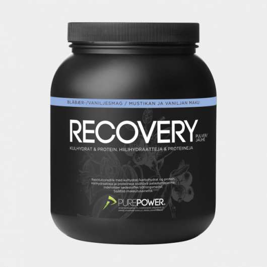 Återhämtningsdryck PurePower Pure Recovery Blueberry/Vanilla, 1,6 kg