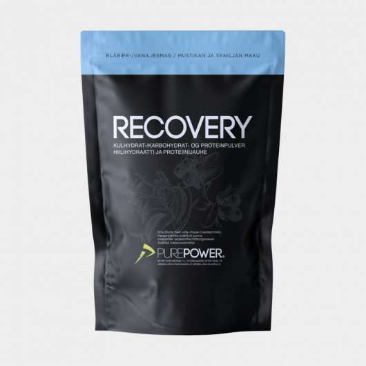 Återhämtningsdryck PurePower Pure Recovery Blueberry/Vanilla, 1 kg