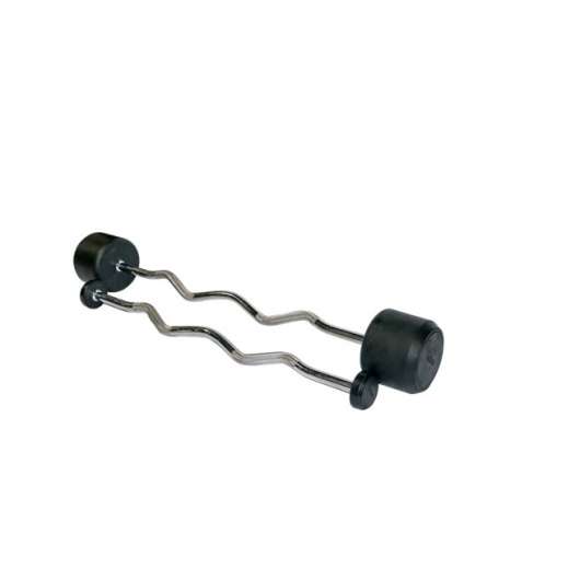 Bauer Fitness Rubber Curl Barbell