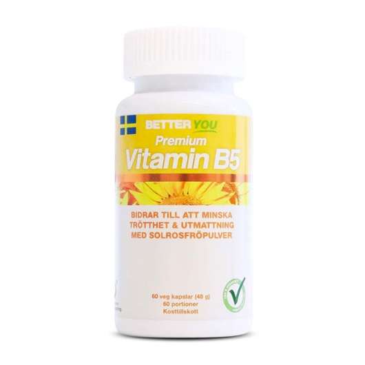 Better You Premium Vitamin B5, 60 caps, Vitaminer
