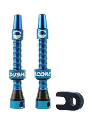 CushCore Ventil 44 mm Air Valve Set Royal Blue | Blå Tubelessventiler