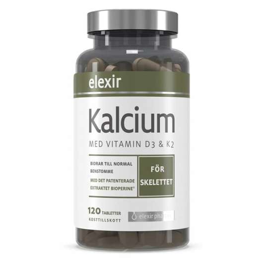 Elexir Pharma Kalcium, 120 tabs, Mineraler
