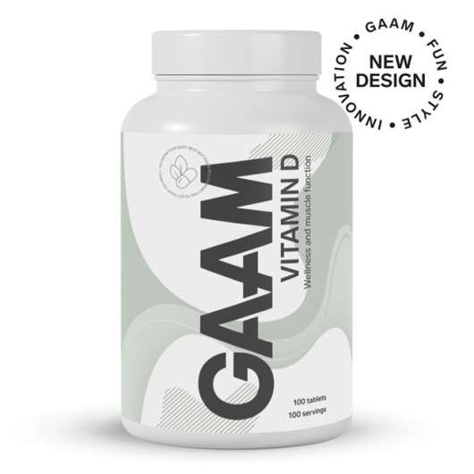 GAAM Health Series Vitamin-D, 100 caps, Vitaminer