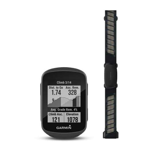 Garmin Edge 130 Plus HRM Bundle | Cykeldator med GPS och pulsbälte