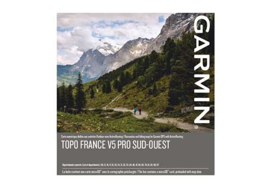 Garmin TOPO Frankrike v5 PRO, sydväst Garmin microSD™-/SD™-kort