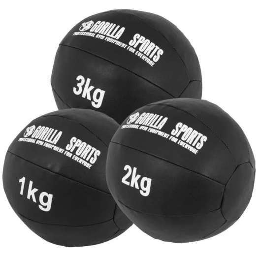 Gorilla Sports Slamballpaket - 1kg 2kg 3kg