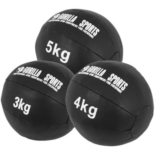 Gorilla Sports Slamballpaket - 3kg 4kg 5kg