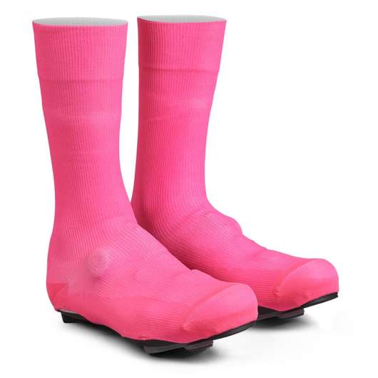 GripGrab Flandrien Waterproof Knitted Road Shoe Covers | Pink