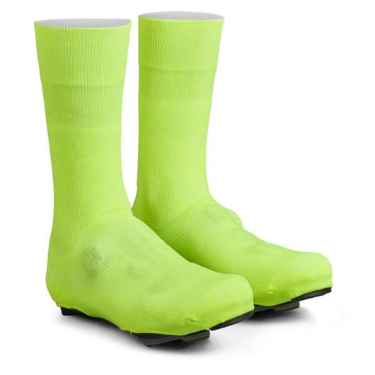 GripGrab Flandrien Waterproof Knitted Road Shoe Covers | Yellow Hi-Vis