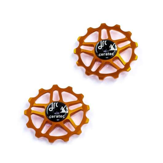 JRC 13T Ceramic Jockey Wheels | Keramiska rulltrissor Shimano 12s Acid Orange