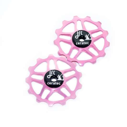 JRC 13T Ceramic Jockey Wheels | Keramiska rulltrissor Shimano 12s Rosa