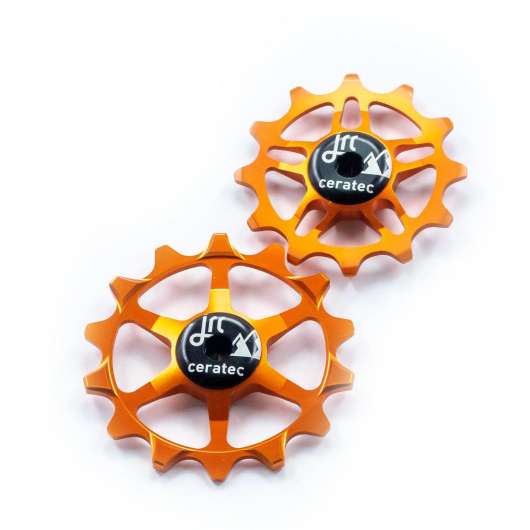 JRC 14/12T Ceramic Jockey Wheels | Keramiska rulltrissor Sram Eagle Orange