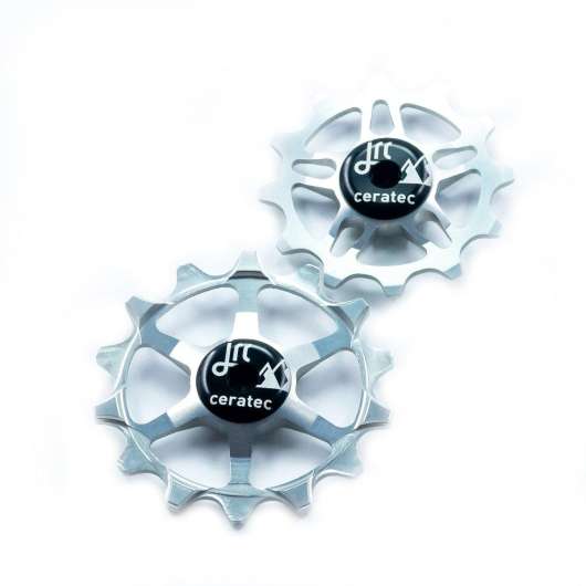 JRC 14/12T Ceramic Jockey Wheels | Keramiska rulltrissor Sram Eagle Silver
