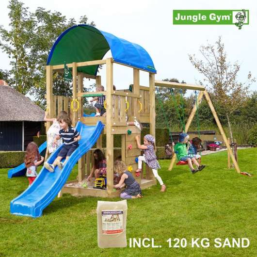Jungle Gym Farm lektorn komplett inkl. Swing 120 kg, Klätterställning