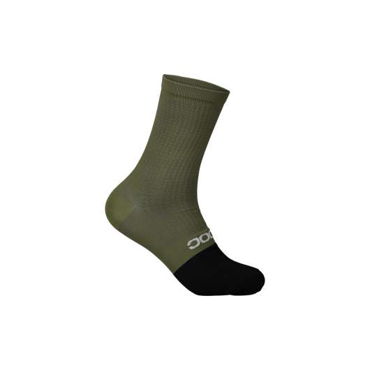 POC Flair Sock Mid | Epidote Green/Uranium Black