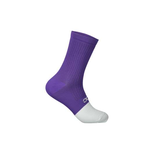 POC Flair Sock Mid | Sapphire Purple/Hydrogen White