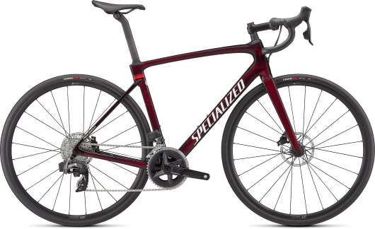 Specialized Roubaix Comp | Gloss Red Tint Carbon / Metallic White Silver
