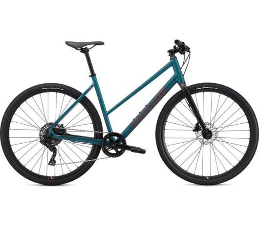 Specialized Sirrus X 2.0 Step Through | Dusty Turquoise / Rocket Red
