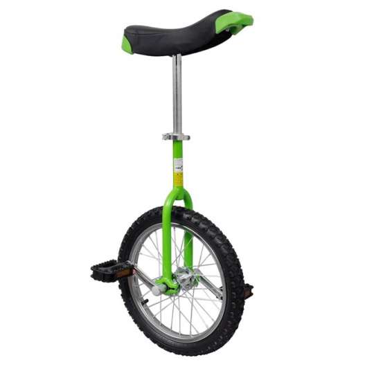 vidaXL Enhjuling 16 tum grön