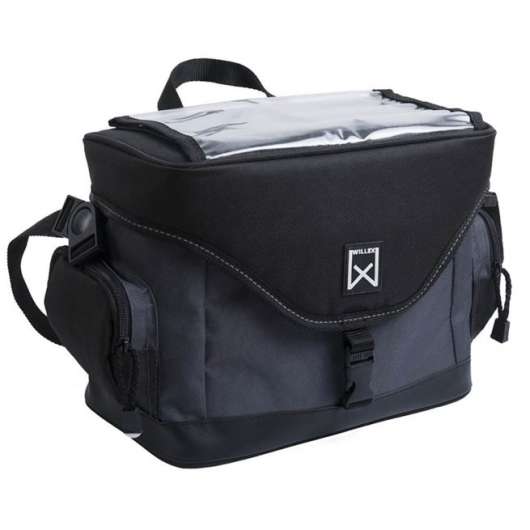 vidaXL Väska för cykelstyre 9 l svart och grå